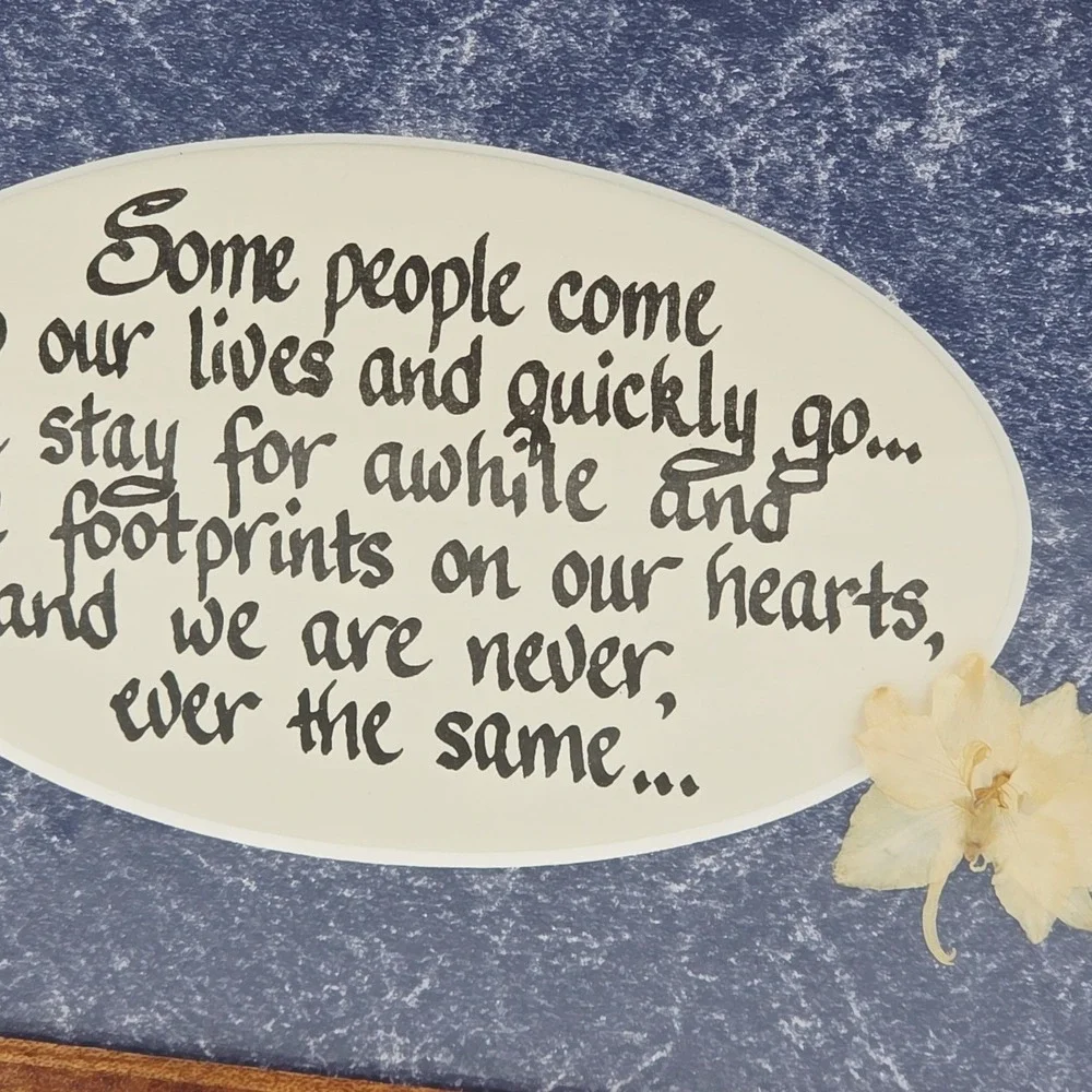 Chrysalis Calligraphy‎ Friendship Double Matted Print  Wood Frame 5 x 7